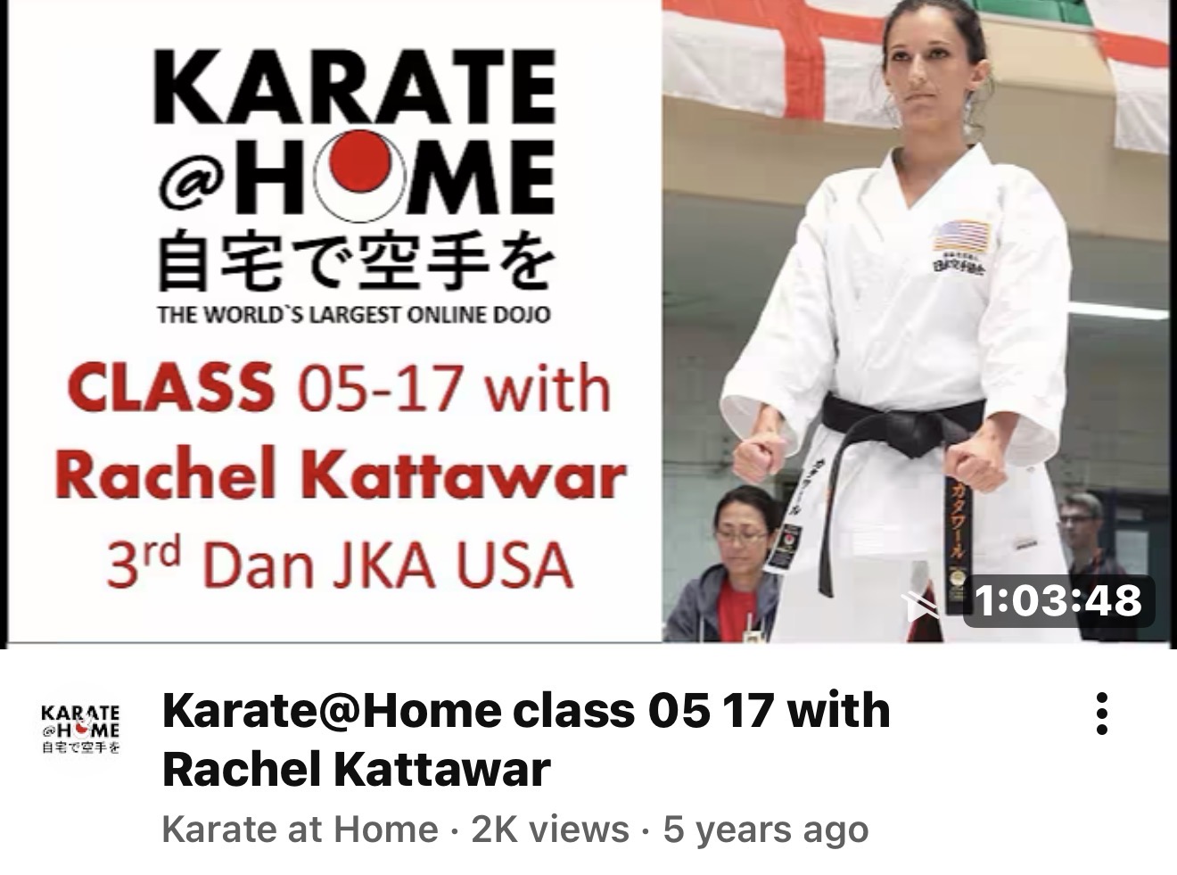 KARATE@HOME Class 05-17 mit Rachel Kattawar