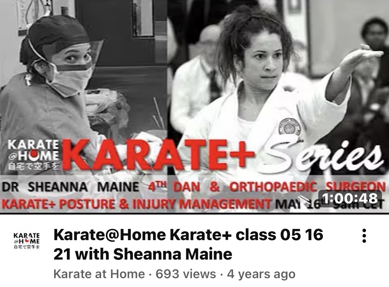 KARATE@HOME Class 05-16-21 mit Dr Sheanna Maine