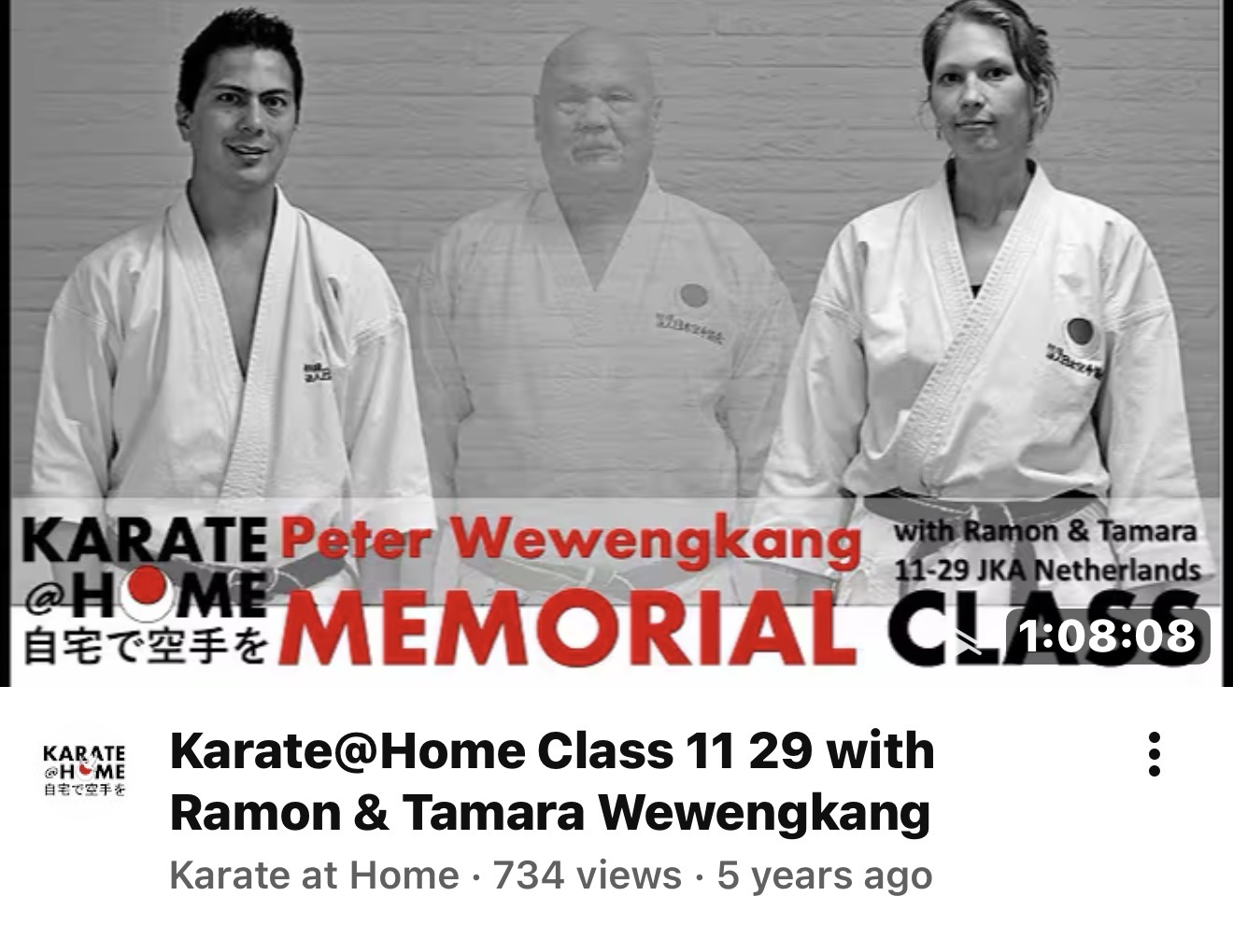 KARATE@HOME Class 11-29 mit Ramon & Tamara Wewengkang