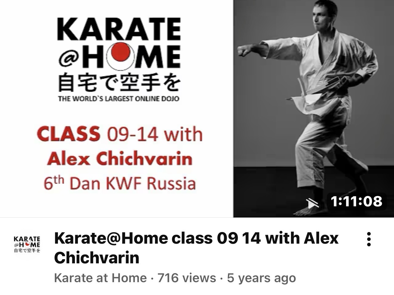 KARATE@HOME Class 09-14 mit Alex Chichvarin
